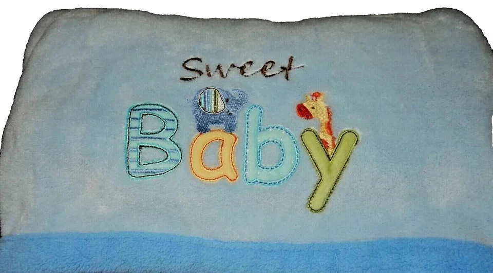 6D!¡GUAU! LN 30x40 Carter's Dulce Bebé Elefante Jirafa Felpa Vellón Cuna Manta Foto 2 de 4