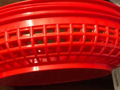 Grill Expert Pack of 4 Red Baskets Grill Restaurant Accessories Outdoor Cooking - Picture 5 of 5