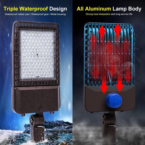 LEDMO 300W LED Parking Lot Light Slip Fitter Mount 36000LM 5000K Outdoor Commerc - Picture 5 of 8