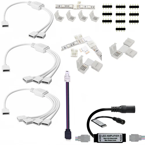 LED RGB Stripe Accessories Connectors Bridges Adapter Connectors Cable 4pin