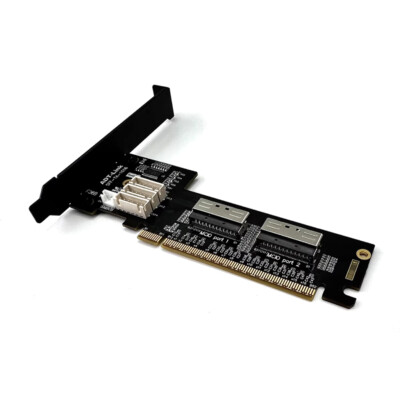 ADT-Link F36B PCIe x16 to Quadx4 Bifurcation Adapter Riser Card PCI-Ex16 to x8