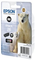 Epson Druckerpatrone Tinte 26 T2611 Pbk Photo Black, Photo Schwarz