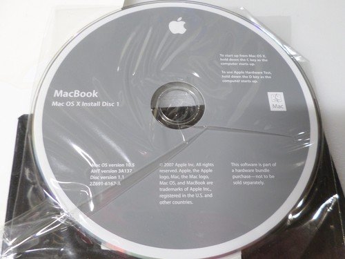 MacBook Mac OS X INSTALL DISC 1 & 2 - VERSION 10.5 - 2007 APPLE - Picture 2 of 3