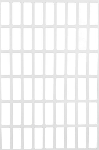 Rectangle Colored White Label in Various Sizes (25MMx10MM-100MMx50MM)15 Sheets - Picture 8 of 17