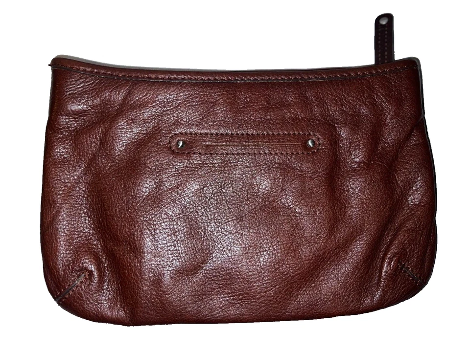 Bolsa de ombro B. MAKOWSKY conhaque couro marrom seixo - sem alça - Imagem 2 de 4