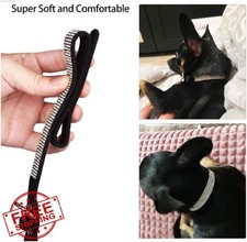 Small Dog Collar Rose Bling Rhinestone Diamond Crystal Jewel XS S M L