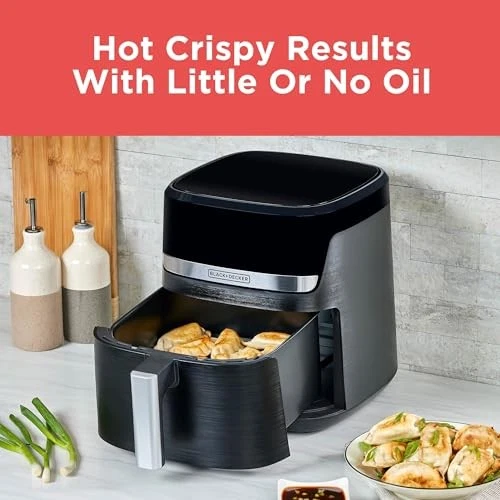Black Decker 6 Qt Air Fryer With 9 One Touch Presets And Fast Cooking Power - Image 3 of 4