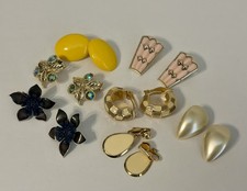 Vintage Clip On Earrings Lot Mcm Clip On Earrings