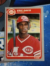 1985 Fleer #533 Eric Davis Rookie Card RC Near Mint