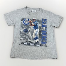 1998 Indianapolis Colts - Peyton Manning - Vintage NFL Player T Shirt Youth Med