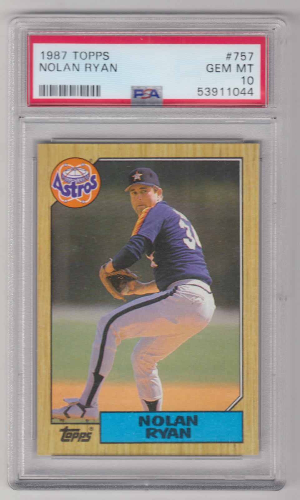 1987 TOPPS NOLAN RYAN PSA 10 #757 GEM MINT VINTAGE HOUSTON ASTROS