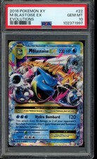 2016 Pokemon XY Evolutions M Blastoise EX 22/108 #22 PSA 10