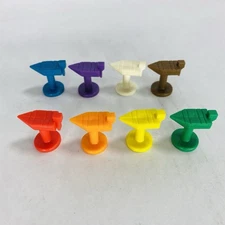 8 Replacement Parts Boat Tokens Movers for Vintage Fishin’ Time Board Game 1986