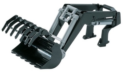 BRUDER,BRUDER 3000 Series Tractor Loader, 1/16, BRU3333