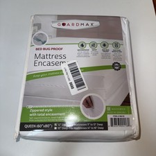 Guardmax Zippered Mattress Encasement - King Size - 100 Waterproof and Bed Bug