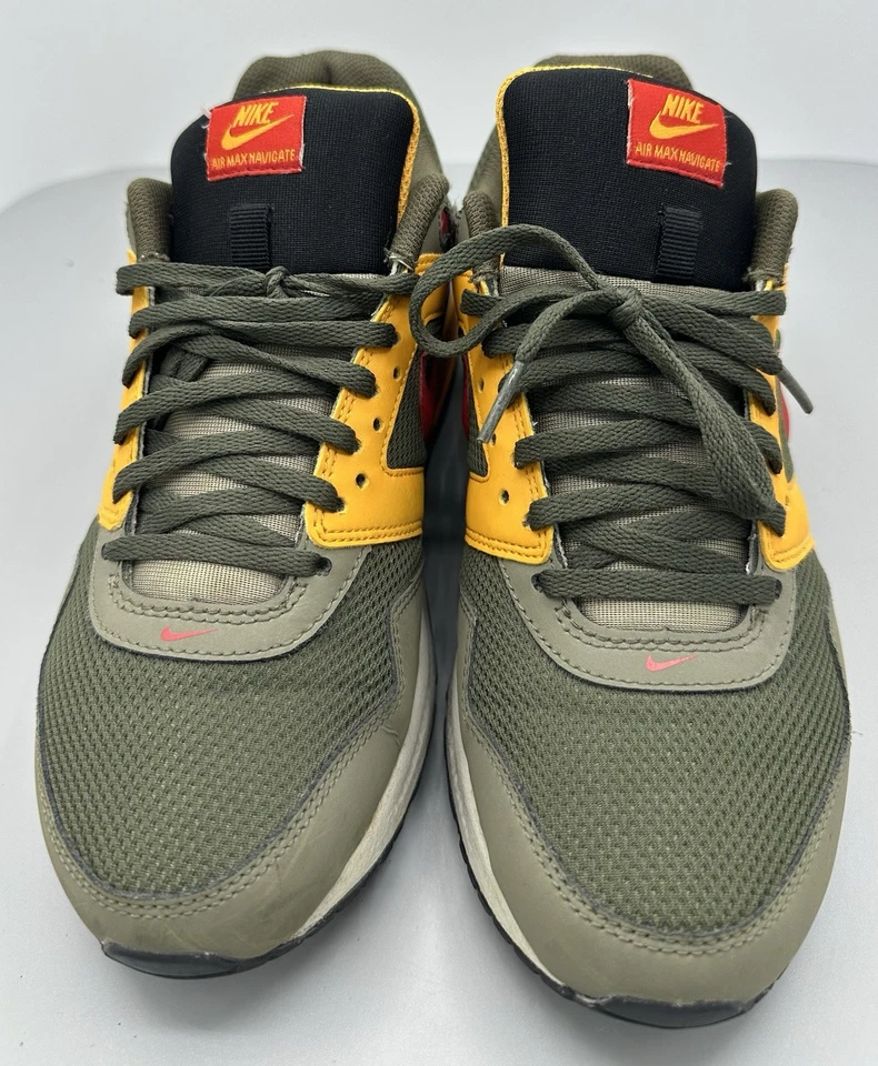 Nike Niños Air Max Navigate LTH (GS) Tenis Naranja Verde 458879-363 Talla 7Y Foto 4 de 4