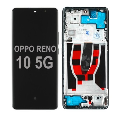 Display Touchscreen Bildschirm Rahmen Schwarz für Oppo Reno 10 5G CPH2531