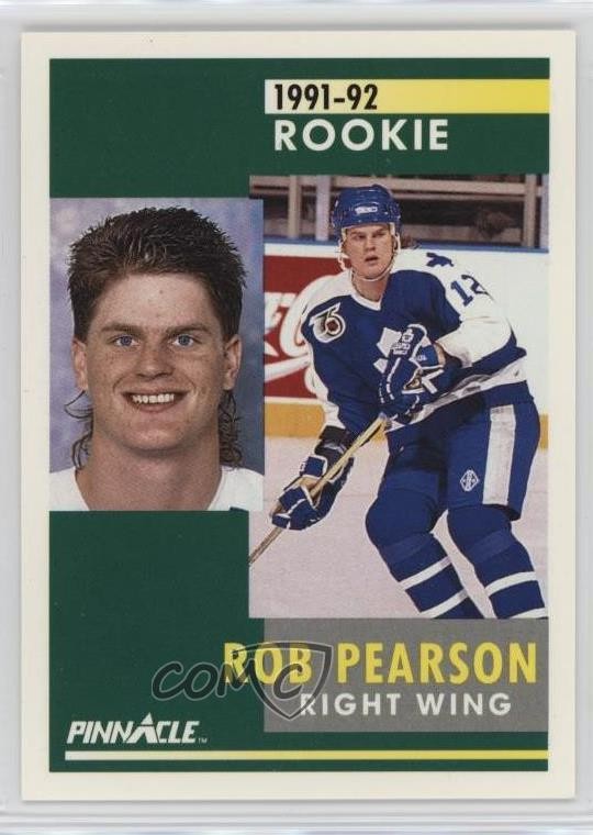 1991-92 Pinnacle Rookie Rob Pearson #304 Rookie RC 05v0