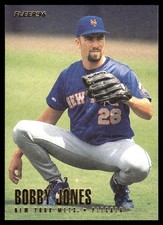 Bobby Jones 1996 Fleer #482 New York Mets MLB READ FREE SHIPPING AutographDen
