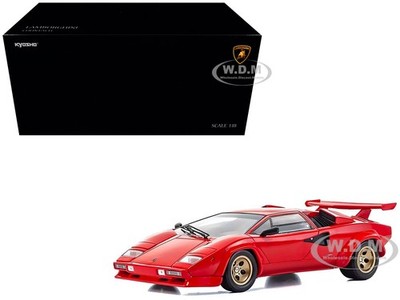LAMBORGHINI COUNTACH LP 5000 QUATTROVALVOLE RED 1/18 MODEL BY KYOSHO 08320 DBL