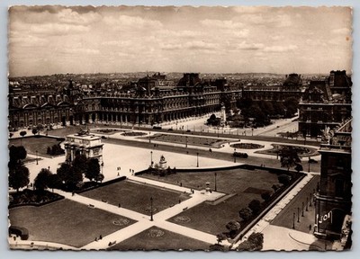 Paris Place du Carrousel Louvre Palace Yvon RPPC Postcard Unposted