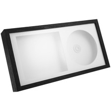 Cd Display Frame Hollow Vinyl Record Album Floating Frame Stand Wall Organizer