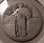 Dateless 25C Standing Liberty Quarter 90% silver coin Philadelphia Mint(#3-3003)
