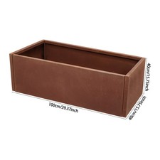 Heavy Duty Corten Steel Garden Trough Planter Box Plant Flower Pot Outdoor Tub