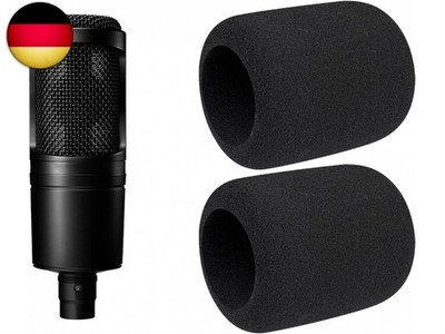SOULWIT 2 Stück Mikrofon Pop Filter für Audio-Technica ATH AT2020/AT2050/AT4040 