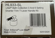 Brizo Litze HL933-SL Luxe Steel T-Lever Handle Kit for Diverter Valve