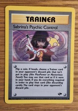 Pokemon TCG Sabrina's psychic control 121/132, Gym Challenge, HP, C213 on eBay