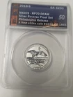 ANACS 2018 S RP 70 DCAM SILVER REVERSE PROOF   GA 25 C