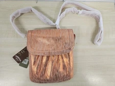 NWT American Leather Co. Crossbody Shoulder Bag Birch Slim Rose Gold