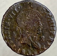 1831 Spanish 2 Maravedis Coin King Ferdinand VII Full Date Cross Of Don Pelayo
