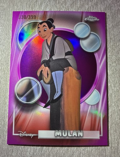 2026 Topps Chrome Disney Mulan Magenta Refractor /399 #129
