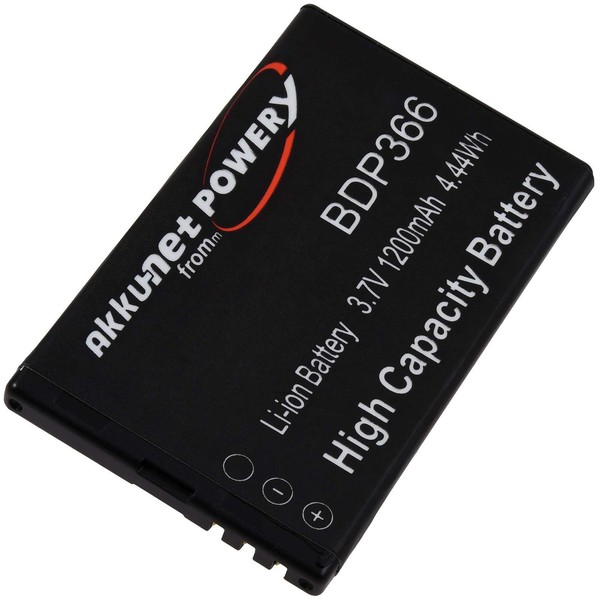 Akku FüR Handy Doro Primo 366 3,7V 1200Mah/4,4Wh Li-Ion Schwarz-image