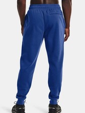 Under Armour Mens Rival Cuffed Fleece Joggers Track Pants Blue