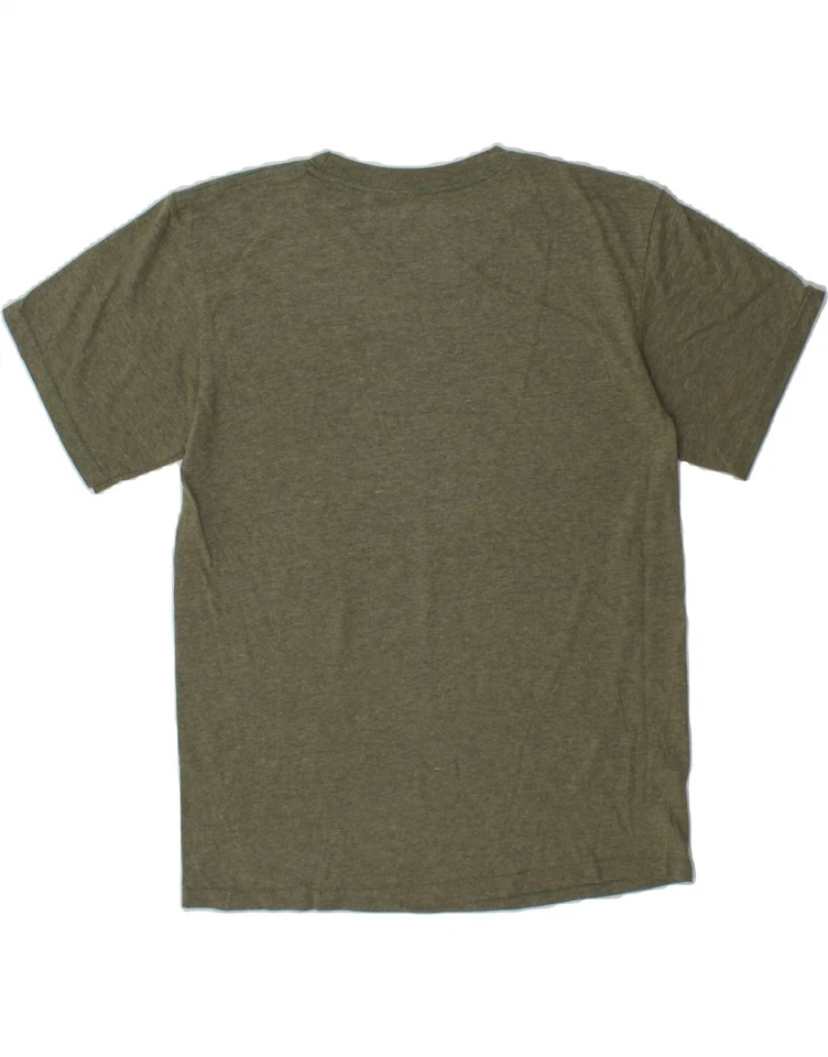 VOLCOM Womens Graphic T-Shirt Top UK 18 XL Khaki Cotton AA09 — 第 2/3 张图片