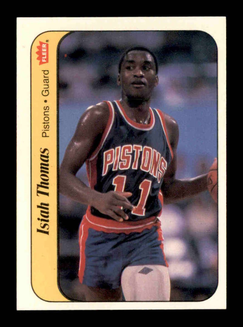 1986 Fleer Stickers #10 Isiah Thomas NM X3198777