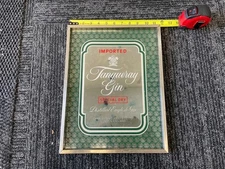 Tanqueray Gin Vintage Bar Mirror Sign 13"x9" Special Dry England Advertising
