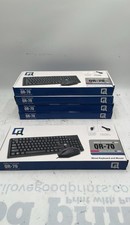 QR-70 USB Wired Keyboard  Optical Mouse Combo Black Lot Of 5