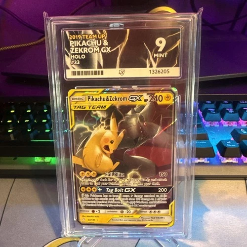 Pikachu & Zekrom GX - 33/181 - Sun Moon Team Up - Ultra Rare - Ace 9 - Mint