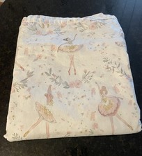 Pottery Barn Kids Ballerina FULL Size FLAT SHEET ONLY 100 Organic Cotton