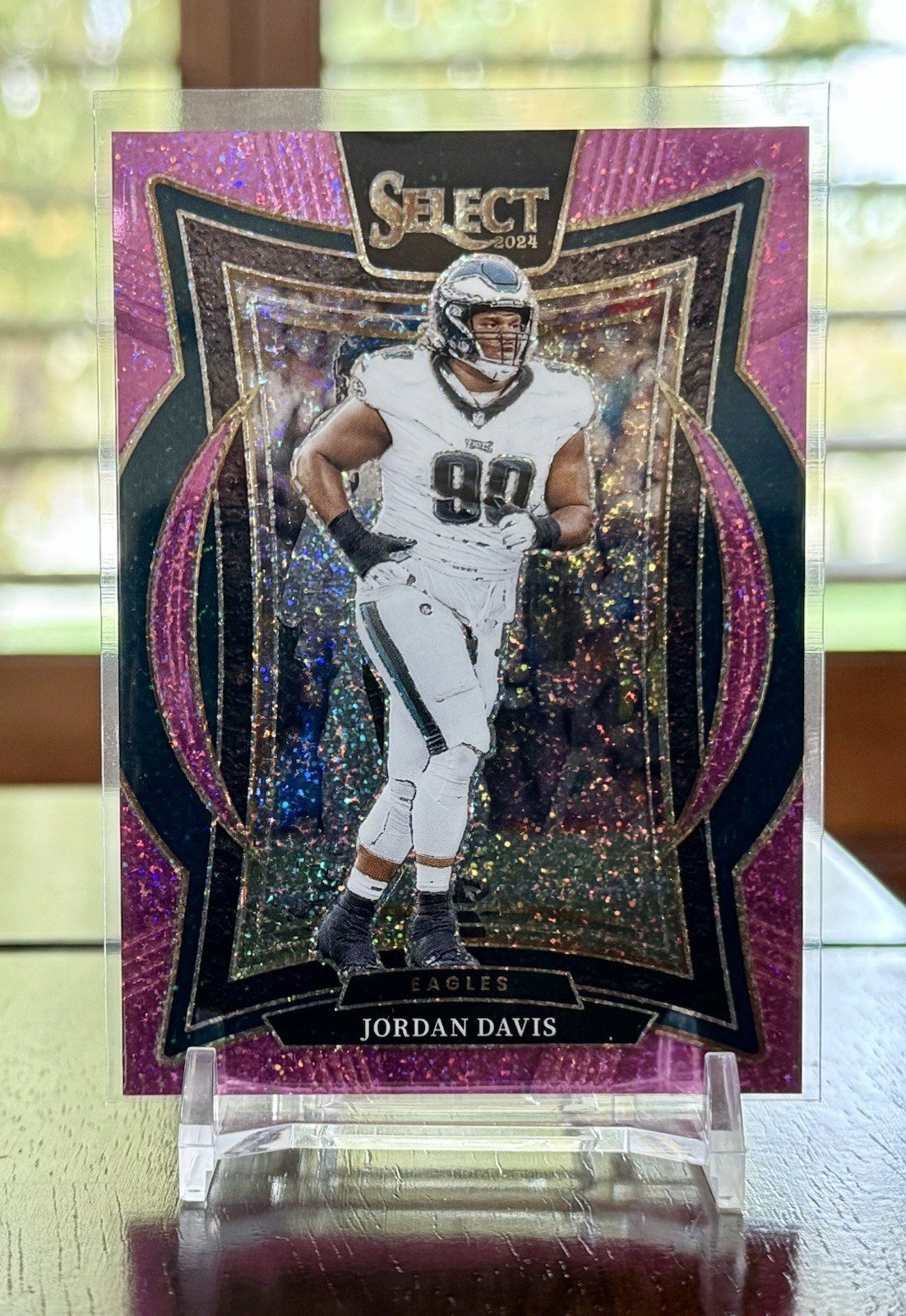 2024 Panini Select Concourse Jordan Davis #72 Pink Glitter Prizm /15