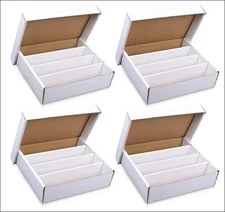 4-Pack • 3200-count • Trading Card Storage Box • Premium Monster 200 LB Strength