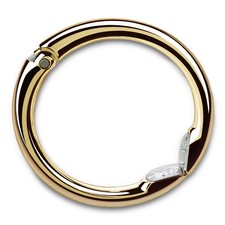 Bag Hanger - Polished Gold PVD - The Ring That Opens Into a Hook and Hangs in...