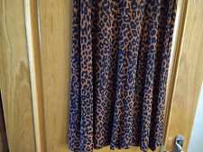 Matalan Ladies Animal Print  Tan /Black Skirt Size 14