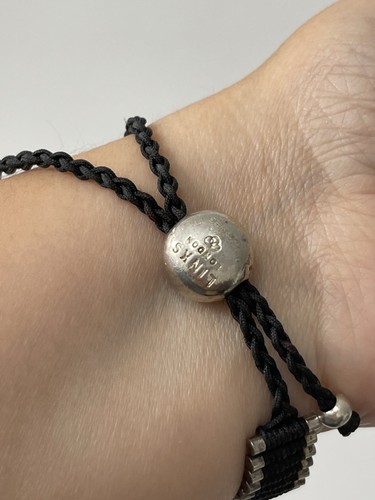 Genuine Black Links of London Sterling Silver Friendship Bracelet Unisex - Picture 3 of 10