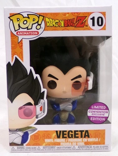 Funko Pop! 10 Vegeta Convention Exclusive Dragon Ball Z Vinyl Figure 2018