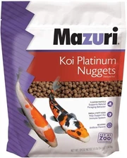 Mazuri Koi Platinum Nuggets Floating Koi Food for Fish, 3.5 lbs.